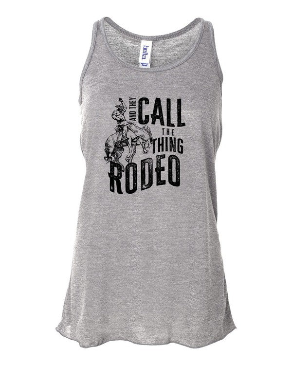 And They Call The Thing Rodeo Flowy Tank - Plus Size