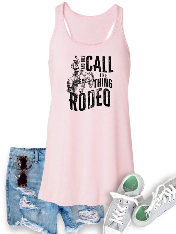 And They Call The Thing Rodeo Flowy Tank - Plus Size