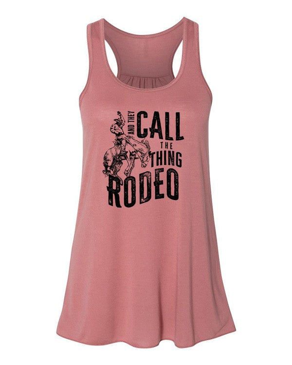 And They Call The Thing Rodeo Flowy Tank - Plus Size