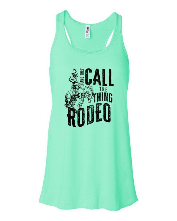 And They Call The Thing Rodeo Flowy Tank - Plus Size