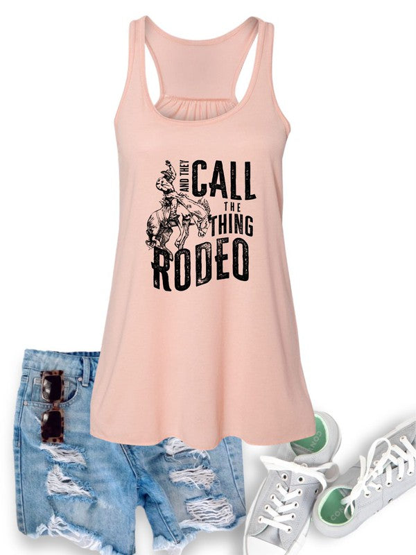 And They Call The Thing Rodeo Flowy Tank - Plus Size