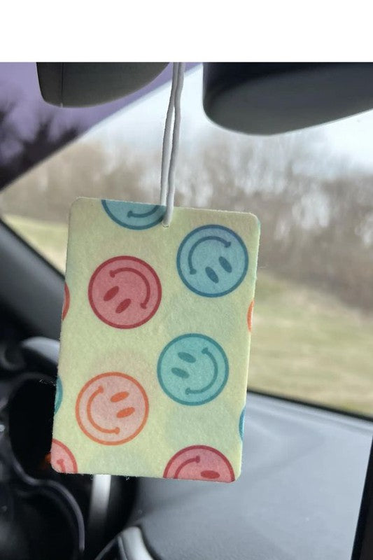 Spring Retro Smiley Air Freshener