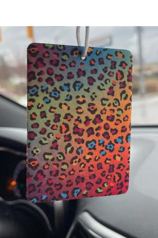 90's Rainbow Cheetah Air Freshener