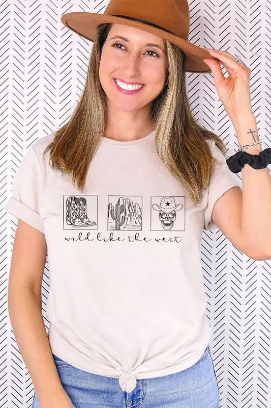 Wild Like The West Tee - Plus Size