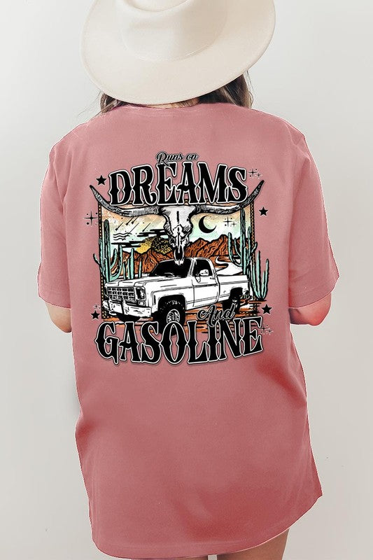 Runs on Dreams and Gasoline Tee - Plus Size