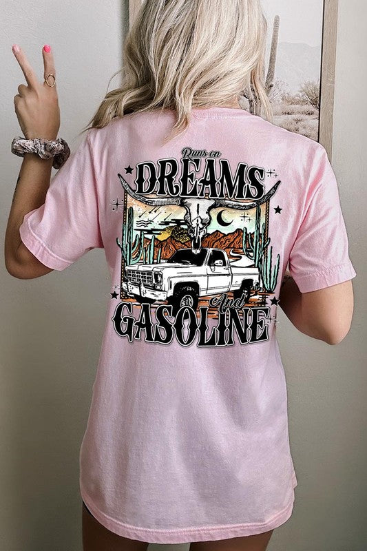 Runs on Dreams and Gasoline Tee - Plus Size