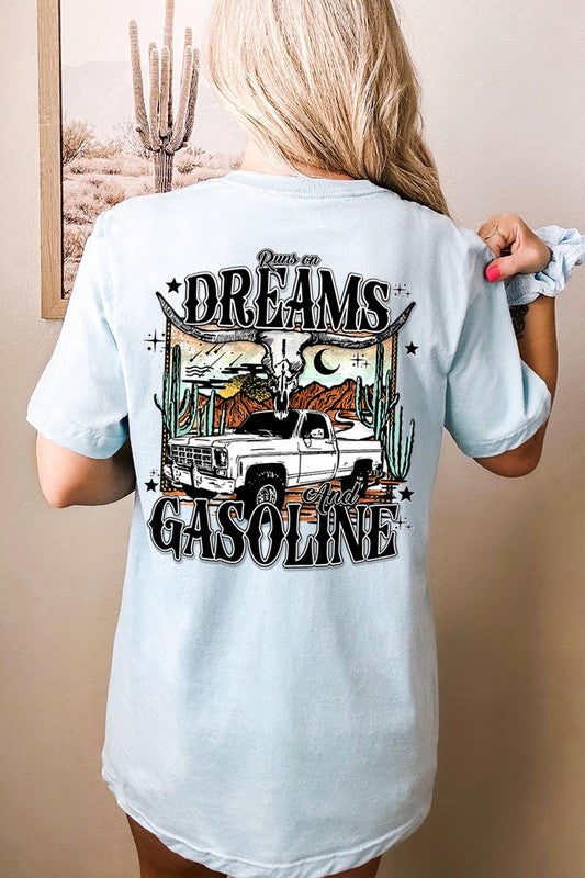 Runs on Dreams and Gasoline Tee - Plus Size