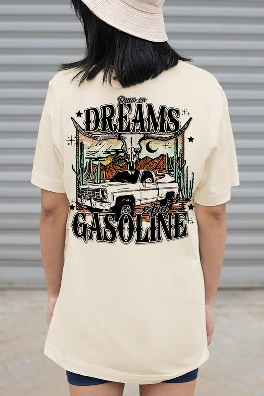 Runs on Dreams and Gasoline Tee - Plus Size