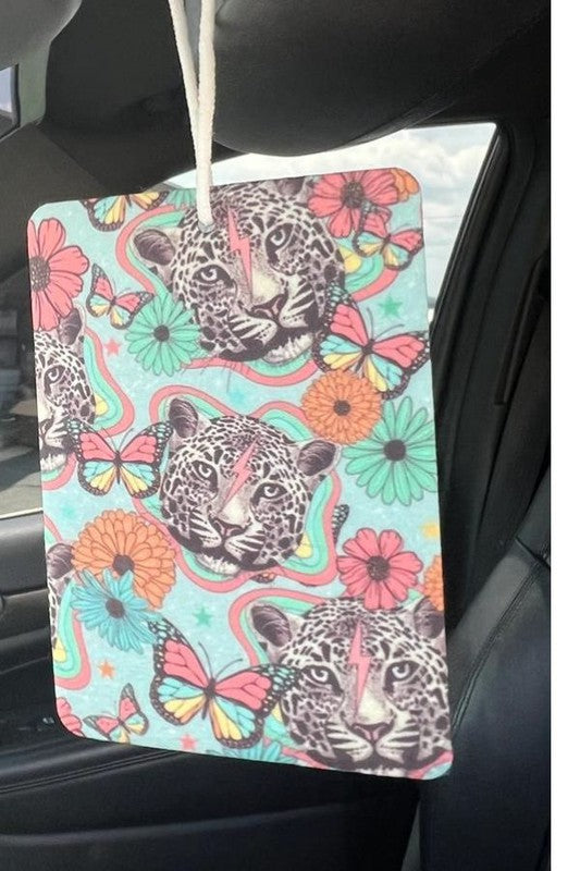 Retro Snow Leopard Air Freshener