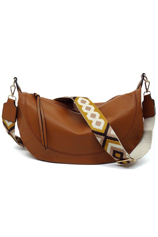 Aztec Guitar Strap Hobo Crossbody Bag