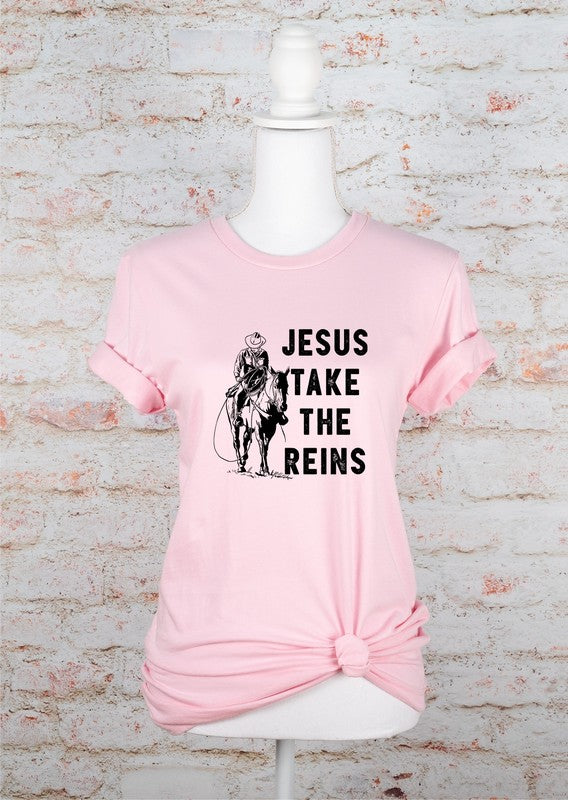 Jesus Take The Reins Tee - Plus Size