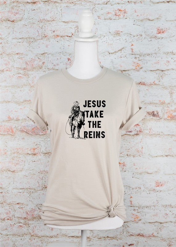 Jesus Take The Reins Tee - Plus Size