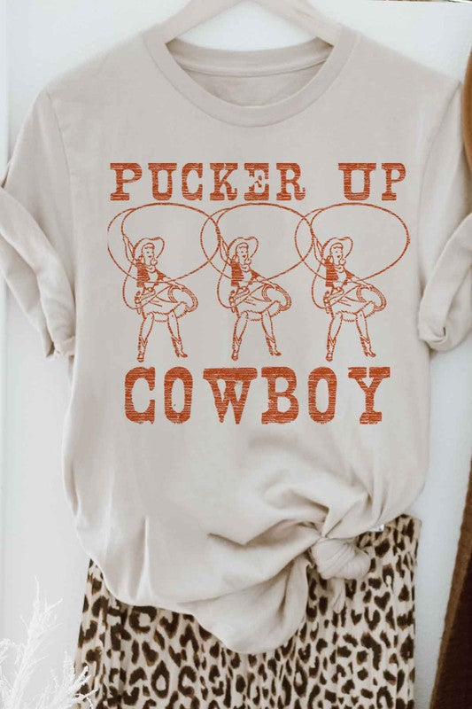 Pucker Up Cowboy Tee