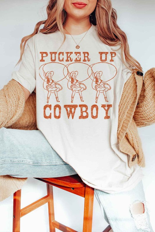 Pucker Up Cowboy Tee