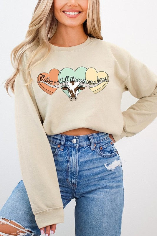 Love You Til The Cows Crewneck Sweatshirt