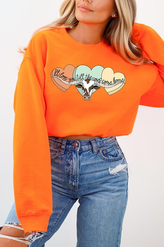 Love You Til The Cows Crewneck Sweatshirt