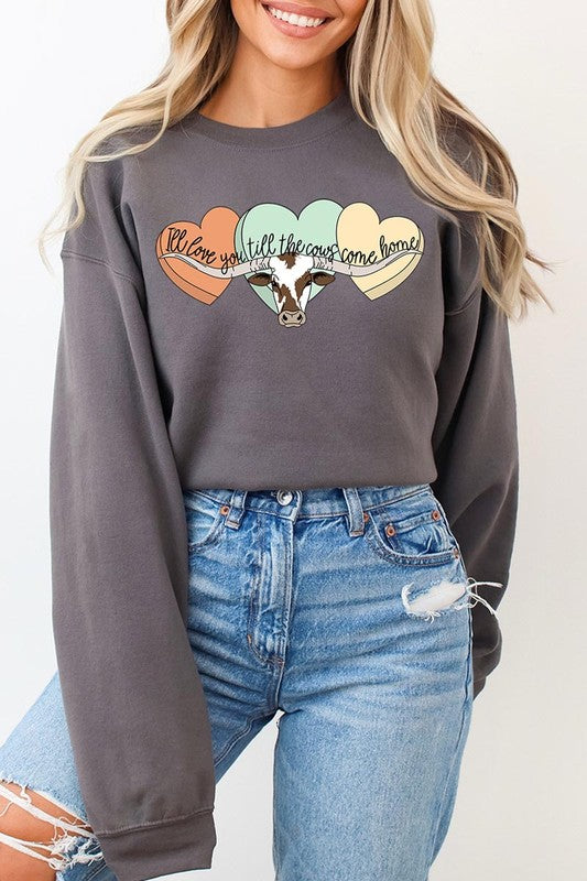 Love You Til The Cows Crewneck Sweatshirt