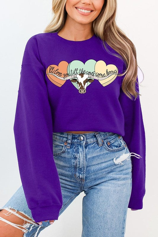 Love You Til The Cows Crewneck Sweatshirt