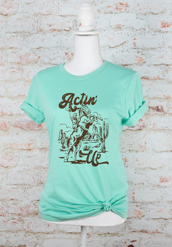 Actin Up Cowgirl Tee - Plus Size