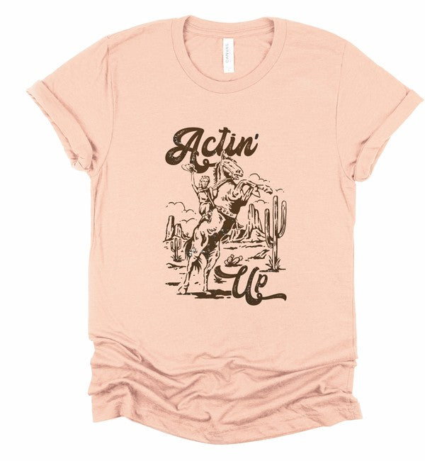 Actin Up Cowgirl Tee - Plus Size