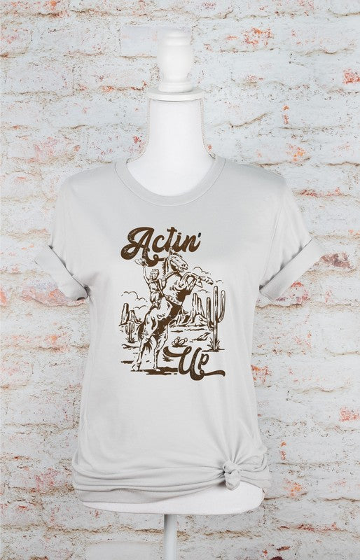 Actin Up Cowgirl Tee - Plus Size