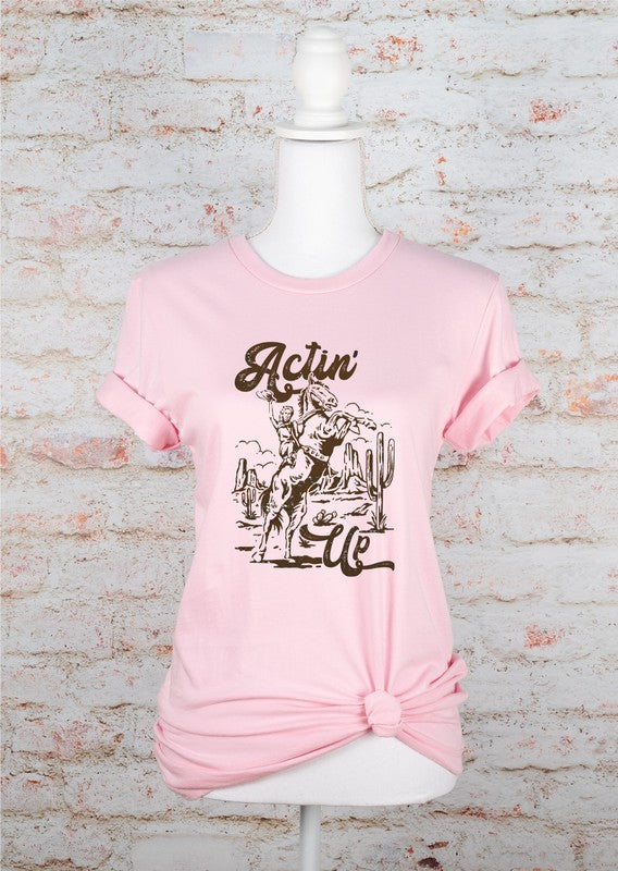 Actin Up Cowgirl Tee - Plus Size