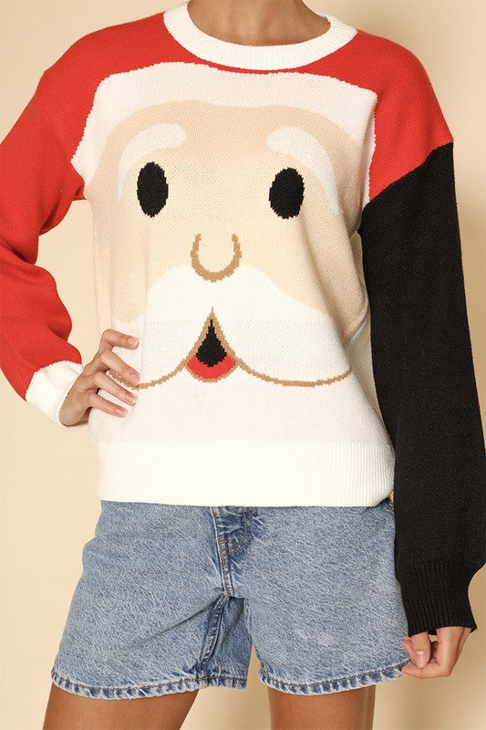 Santa Face Holiday Sweater