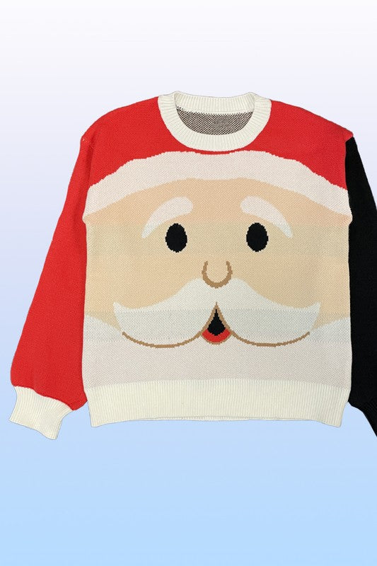 Santa Face Holiday Sweater