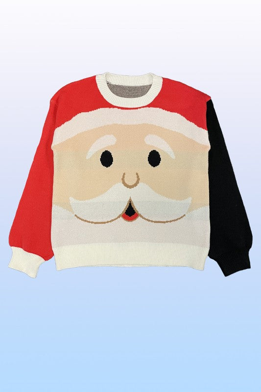 Santa Face Holiday Sweater