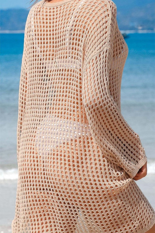 Crochet Side Split Coverup