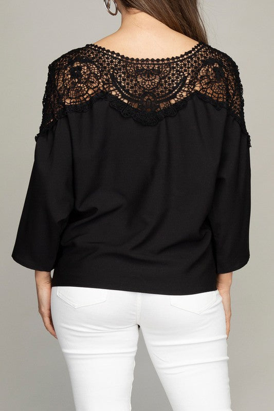 The Lacey Blouse with Tie Waist