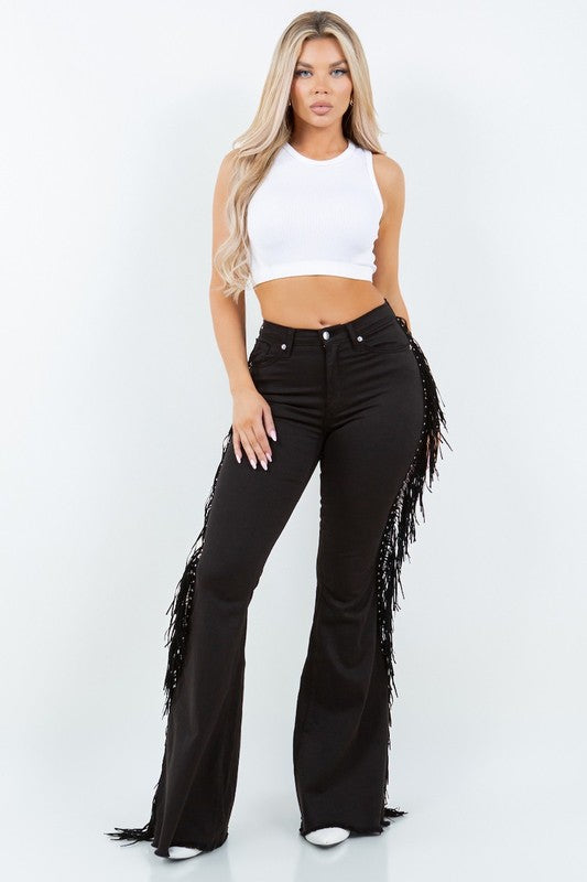 Texas Sun Fringe Bell Bottom Jean