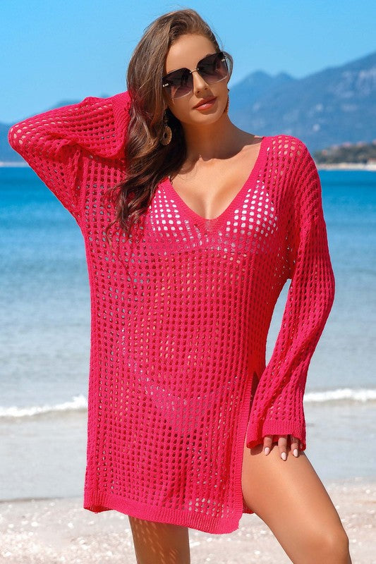 Crochet Side Split Coverup