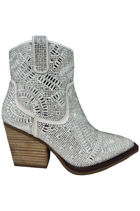 Maze Rhinestone Bootie