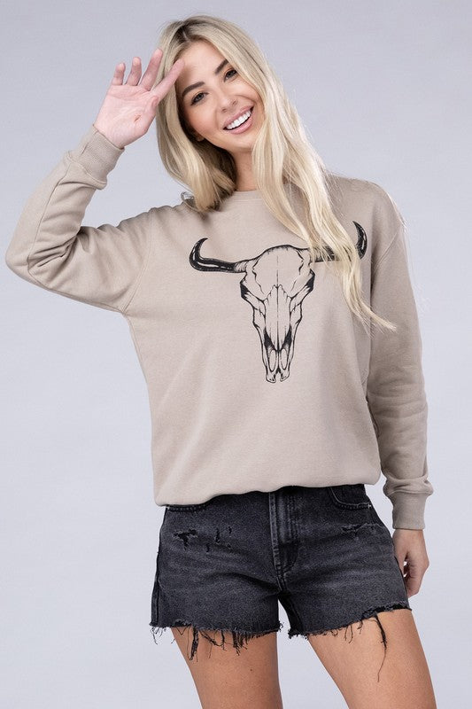 Steer Skull Sweatshirt