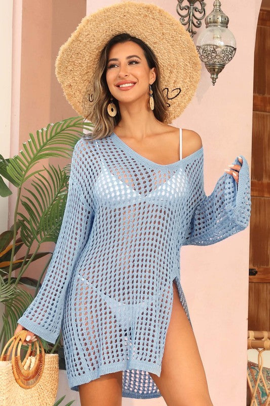 Crochet Side Split Coverup