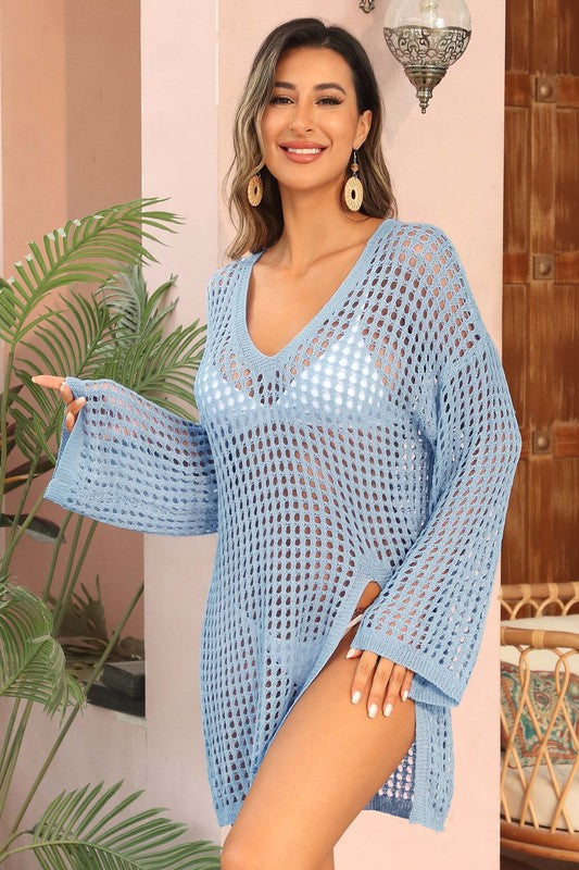 Crochet Side Split Coverup